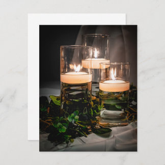 Faire-part Trio de bougies