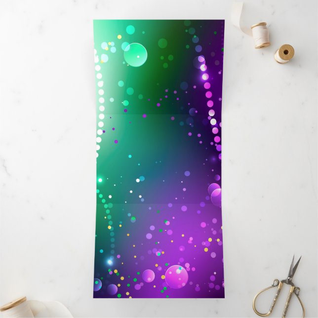 Faire-part Trois Volets Carthagène Solive Purple (Intérieur)