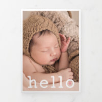 Hello Pink Heart Photo Collage bébé