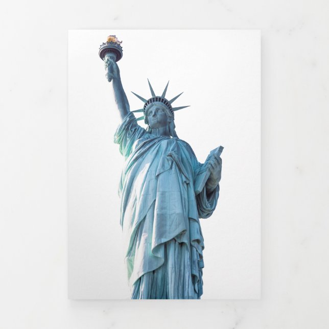 Faire-part Trois Volets Statue de la liberté (Page de couverture)