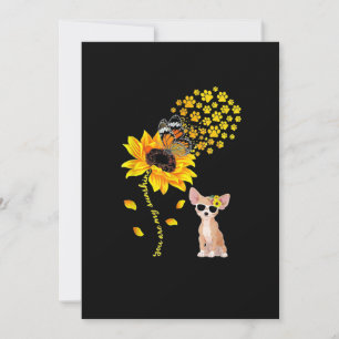 Faire-part Tu Es Mon Tournesol Tournesol Chihuahua Hommes Fem