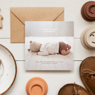 Faire-part Typographie chic minimaliste moderne simple multi 