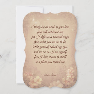 Faire-part UN POÈME de Rumi (ou PAR VOUS-MÊME)