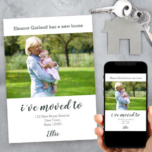 Faire-part Une nouvelle maison Photo personnalisée Je viens d