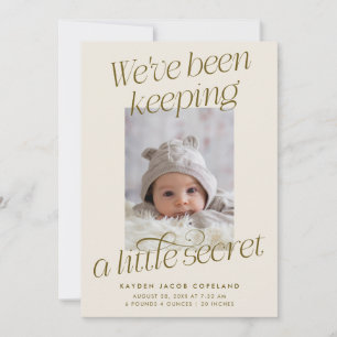 Faire-part Une petite annonce de naissance moderne Photo Crea