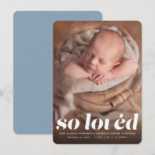 Faire-part Une photo bleue tellement aimée