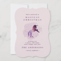 unicorne mignonne mauve magique