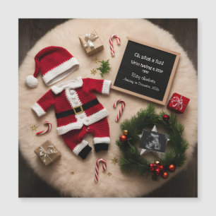 Faire-part unique de grossesse de Noël