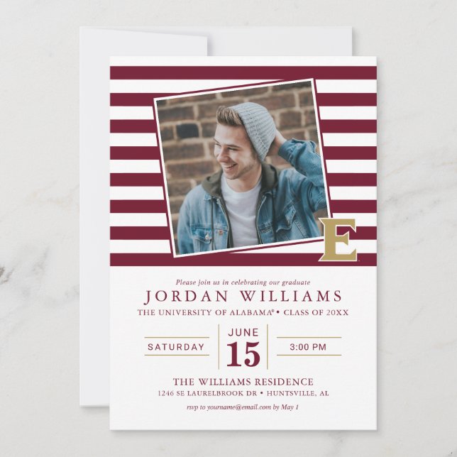 Faire-part Université Elon (Devant)