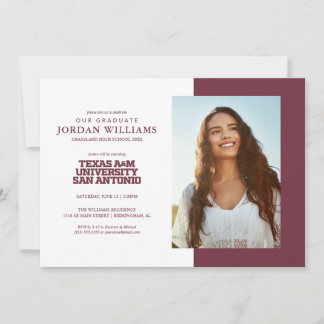 Faire-part Université Texas A&M de San Antonio