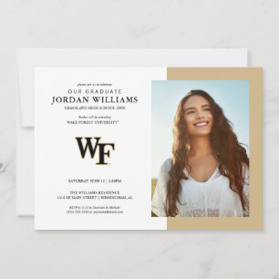 Faire-part Université Wake Forest WF