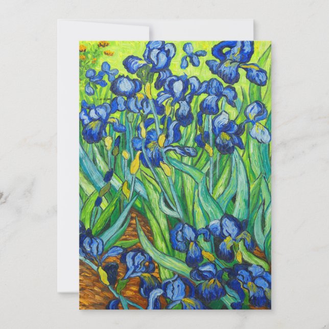 Faire-part Van Gogh Irises (Devant)