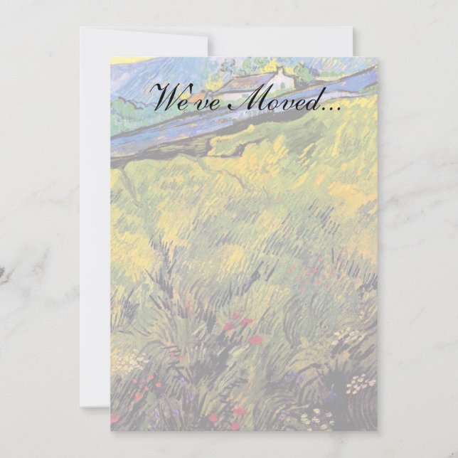 Faire-part Vincent Van Gogh - Champ De Blé De Printemps (Devant)