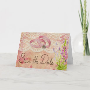 Faire-part Vintage Enregistrer La Date
