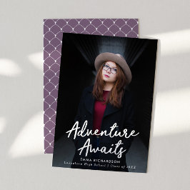 Faire-part Violet | Aventure Attente Photo Graduation