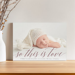 Faire-part Voici Love Photo Naissance