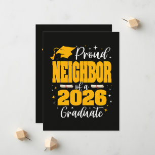Faire-part Voisin fier d'un diplômé de la promotion 2026