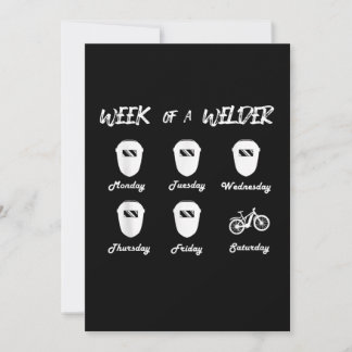 Faire-part Week of a Bicycle Welder Cycling Locksmith Welding
