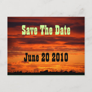 Faire-part Western Horizon Enregistrer La Carte Postale Date