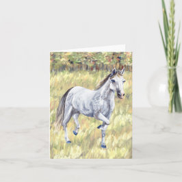 Faire-part White Horse Folded Card