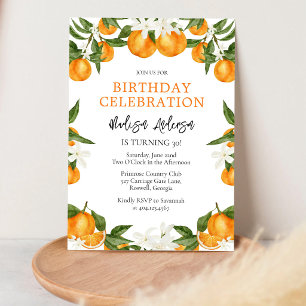 Faire petite orange Invitation à la baby shower Ci