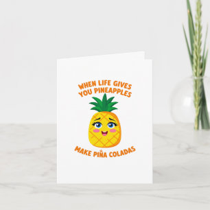 FAIRE PINA COLADA Carte d'ananas sucré