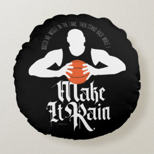 Faire pleuvoir (Basketball) Coussin rond