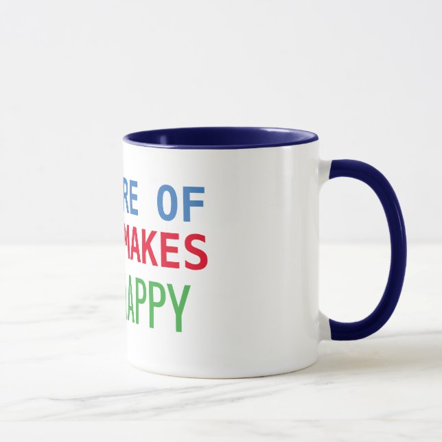 faire plus de ce qui vous rend heureux café tasse  (Droite)