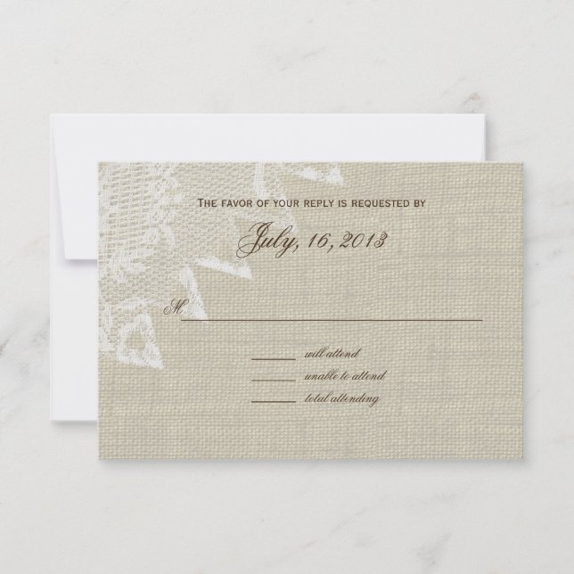 Faire Reaktion der Länder RSVP Karte (Vorderseite)