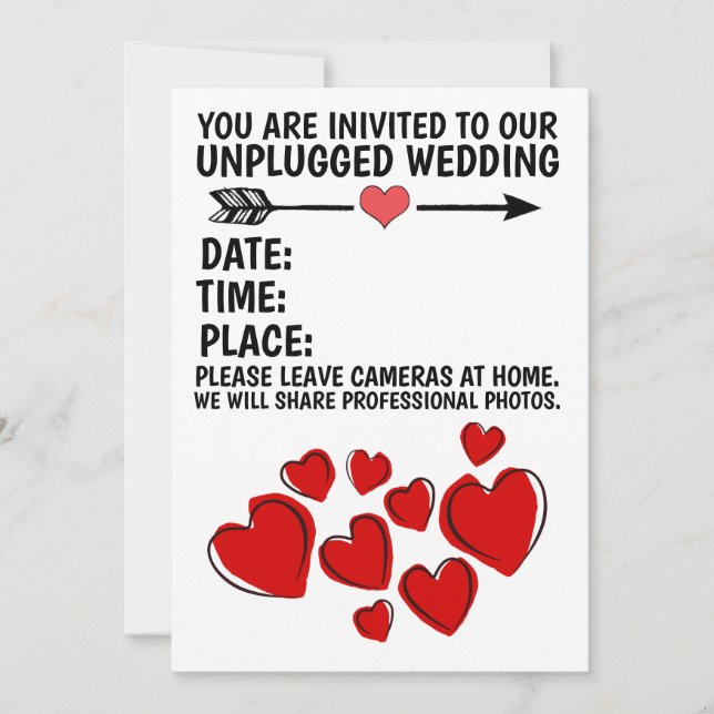 Faire relâche (aucune photo autorisée) faire-part  (Devant)