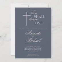 Faire Un Seul Deux Invitation De Mariage Chrétien