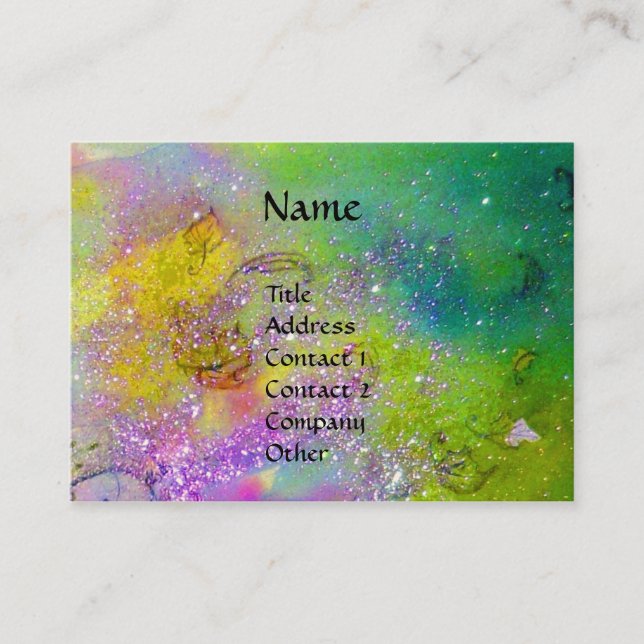 FAIRE UND GRIFFIN Fantasy Watercolor Visitenkarte (Vorderseite)
