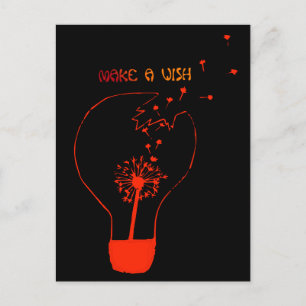 Faire une carte postale de souhait Dandelion Abstr