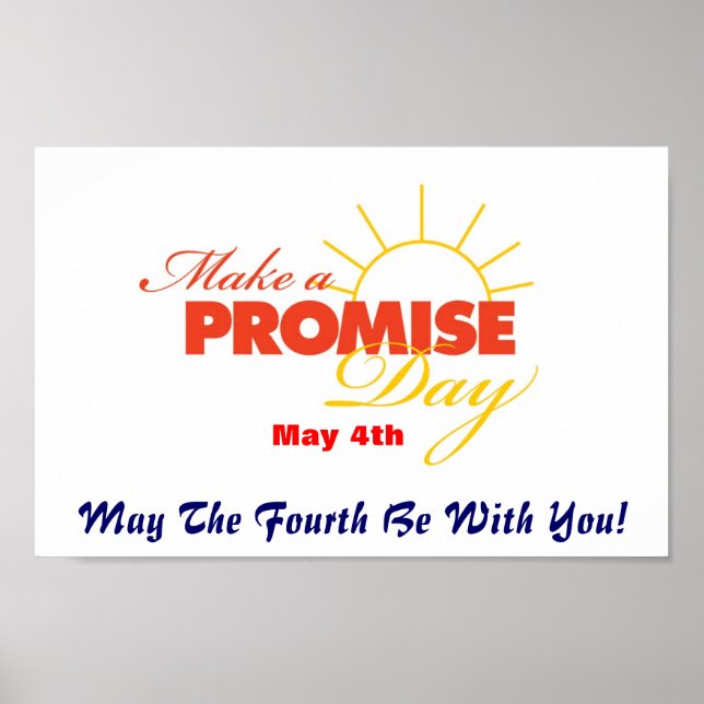 Faire Une Promesse Poster Du Jour — Puisse Le Quar (Devant)