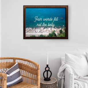 Faire Wörter füllen nicht das bauchsprichwörtliche Poster