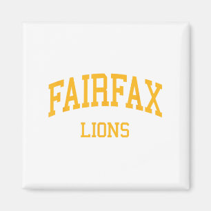 Fairfax High School Hs Los Angeles Ca Retro Sports Magnet