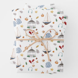 Fairfield Connecticut Herbst in New England Geschenkpapier Set