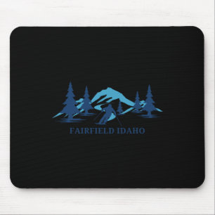 Fairfield Idaho Ski Resort Skifahren Skier Mousepad