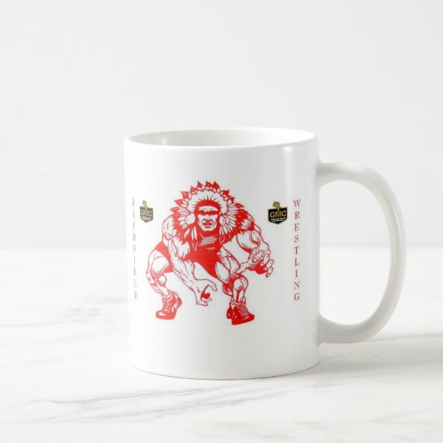 FAIRFIELD-WRESTLING-TASSE - besonders angefertigt Kaffeetasse (Rechts)
