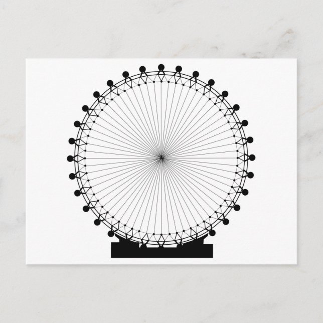 Fairground Big Wheel Postkarte (Vorderseite)