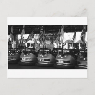 Fairground Dodgem Bumper Car Post Card Postkarte