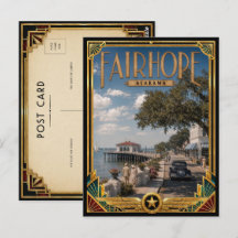 Fairhope Alabama Vintage Art Deco Goldenes Zeitalt