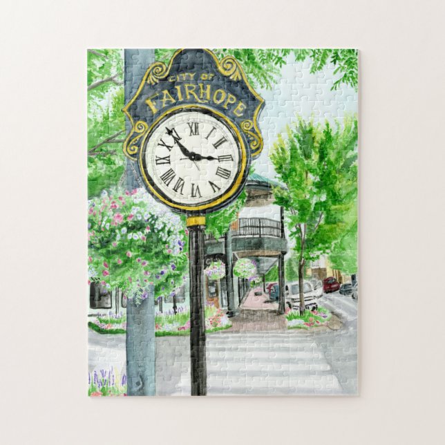 Fairhope Alabama Watercolor (Vertikal)