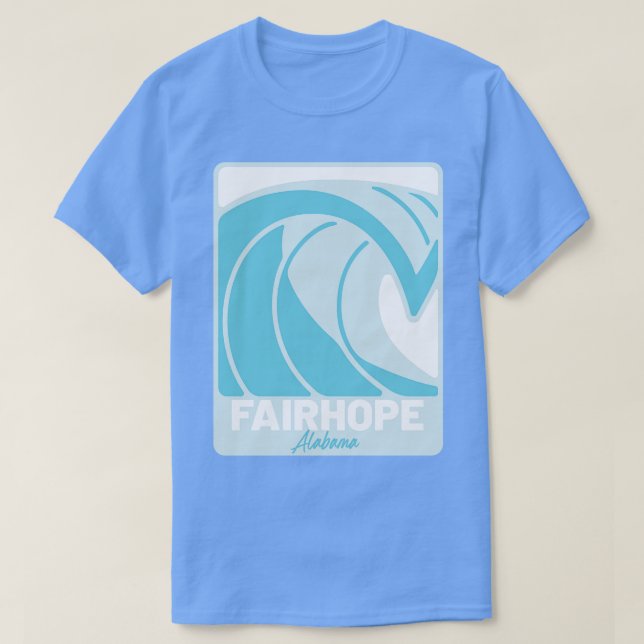 Fairhope Beach Alabama Atlantic Ocean AL Crashing T-Shirt (Design vorne)