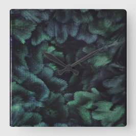 Fairie Forest Quadratische Wanduhr