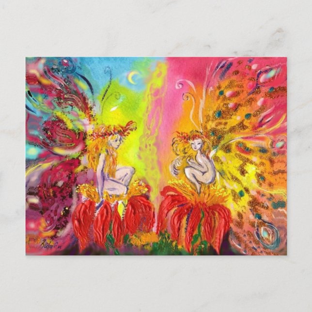 FAIRIEN VON DAWN POSTKARTE (Vorderseite)