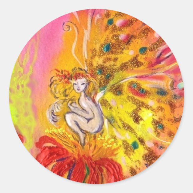 FAIRIEN VON DAWN RUNDER AUFKLEBER (Vorderseite)