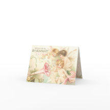 Fairies Ankündigung wirst du meine Bridesmaid sein