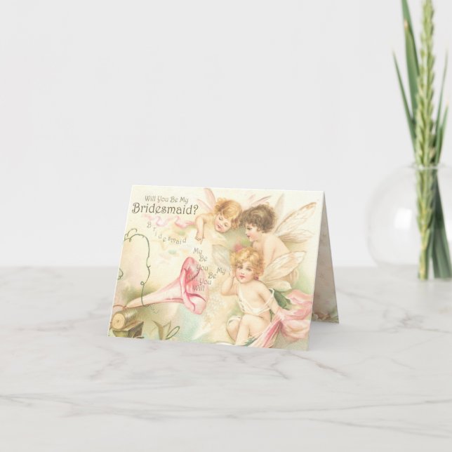 Fairies Ankündigung wirst du meine Bridesmaid sein (Vorderseite)