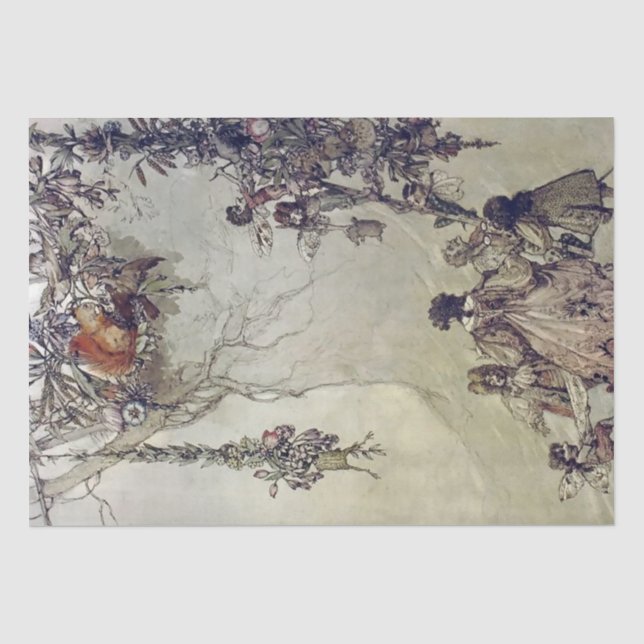 "Fairies Ascent" von A Duncan Carse Seidenpapier (Vorderseite)